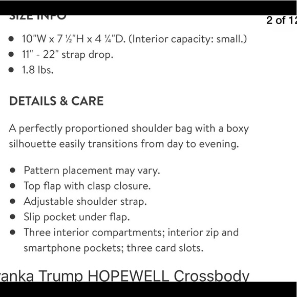 Ivanka Trump Hopewell purse - Picture 6 of 7